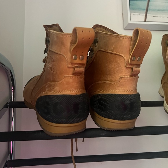 Sorel Ankeny Waterproof Mid Hiker Boots Mens outdoors fall winter shoes tan - Picture 4 of 5